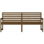 Garden bench solid pine wood honey brown 203.5x48x91.5 cm by vidaXL, garden benches - Ref: Foro24-824077, Price: 161,31 €, Di...