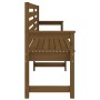 Garden bench solid pine wood honey brown 203.5x48x91.5 cm by vidaXL, garden benches - Ref: Foro24-824077, Price: 161,31 €, Di...