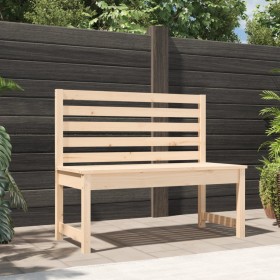 Banco de jardín madera maciza de pino 109 cm de vidaXL, Bancos de jardín - Ref: Foro24-824032, Precio: 82,69 €, Descuento: %