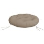 Taupe gray Oxford fabric round cushion Ø 60x11 cm by vidaXL, Cushions for chairs and sofas - Ref: Foro24-361948, Price: 27,87...