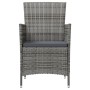 Garden chairs 4 units with gray synthetic rattan cushions by vidaXL, Garden chairs - Ref: Foro24-316690, Price: 271,99 €, Dis...