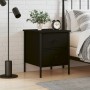 Black engineered wood nightstand 40x42x50 cm by vidaXL, Nightstands - Ref: Foro24-825983, Price: 59,74 €, Discount: %