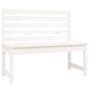 Solid white pine wood garden bench 109 cm by vidaXL, garden benches - Ref: Foro24-824033, Price: 109,28 €, Discount: %