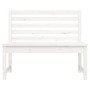 Solid white pine wood garden bench 109 cm by vidaXL, garden benches - Ref: Foro24-824033, Price: 109,28 €, Discount: %