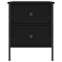 Black engineered wood nightstand 40x42x50 cm by vidaXL, Nightstands - Ref: Foro24-825983, Price: 59,74 €, Discount: %