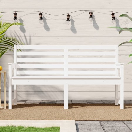 Garden bench solid white pine wood 159.5x48x91.5 cm by vidaXL, garden benches - Ref: Foro24-824068, Price: 158,01 €, Discount: %