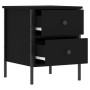 Black engineered wood nightstand 40x42x50 cm by vidaXL, Nightstands - Ref: Foro24-825983, Price: 59,74 €, Discount: %