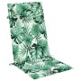 High back chair cushions 6 pcs Oxford fabric printed leaves by vidaXL, Cushions for chairs and sofas - Ref: Foro24-361912, Pr...