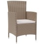 Garden chairs with cushions 4 units beige synthetic rattan by vidaXL, Garden chairs - Ref: Foro24-316692, Price: 272,12 €, Di...