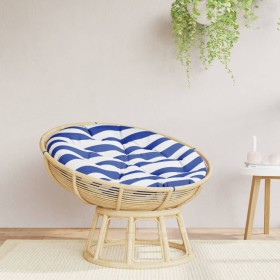 Round blue and white striped Oxford fabric cushion Ø 100x11 cm by vidaXL, Cushions for chairs and sofas - Ref: Foro24-361977,...