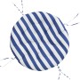 Round blue and white striped Oxford fabric cushion Ø 100x11 cm by vidaXL, Cushions for chairs and sofas - Ref: Foro24-361977,...