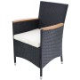 Garden chairs with cushions 2 units black synthetic rattan by vidaXL, Garden chairs - Ref: Foro24-42572, Price: 197,33 €, Dis...