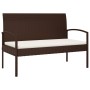 Garden bench with brown synthetic rattan cushion 105 cm by vidaXL, garden benches - Ref: Foro24-362165, Price: 125,38 €, Disc...