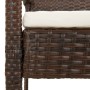 Garden bench with brown synthetic rattan cushion 105 cm by vidaXL, garden benches - Ref: Foro24-362165, Price: 125,38 €, Disc...