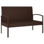 Garden bench with brown synthetic rattan cushion 105 cm by vidaXL, garden benches - Ref: Foro24-362165, Price: 125,38 €, Disc...