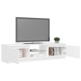 TV cabinet with LED lights white 140x40x35.5 cm by vidaXL, TV Furniture - Ref: Foro24-804292, Price: 88,68 €, Discount: %