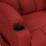 Sillón reclinable de tela rojo tinto de vidaXL, Sillones - Ref: Foro24-339085, Precio: 217,46 €, Descuento: %