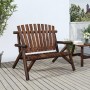 2-Sitzer Gartenbank massives Tannenholz 119x85x98 cm von vidaXL, Modulare Sofas für den Außenbereich - Ref: Foro24-363348, Pr...