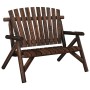 2-Sitzer Gartenbank massives Tannenholz 119x85x98 cm von vidaXL, Modulare Sofas für den Außenbereich - Ref: Foro24-363348, Pr...