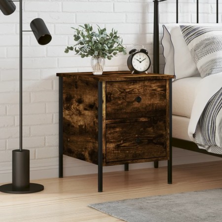 Engineered wood smoked oak bedside table 40x42x50 cm by vidaXL, Nightstands - Ref: Foro24-825987, Price: 41,16 €, Discount: %