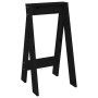 Stools 2 units solid black pine wood 40x40x75 cm by vidaXL, Folding stools and chairs - Ref: Foro24-823673, Price: 44,99 €, D...