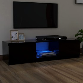 Mueble para TV con luces LED negro 140x40x35,5 cm de vidaXL, Muebles TV - Ref: Foro24-804293, Precio: 84,55 €, Descuento: %