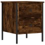 Engineered wood smoked oak bedside table 40x42x50 cm by vidaXL, Nightstands - Ref: Foro24-825987, Price: 41,16 €, Discount: %