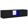 Mueble para TV con luces LED negro 140x40x35,5 cm de vidaXL, Muebles TV - Ref: Foro24-804293, Precio: 88,00 €, Descuento: %