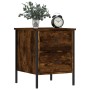 Engineered wood smoked oak bedside table 40x42x50 cm by vidaXL, Nightstands - Ref: Foro24-825987, Price: 41,16 €, Discount: %