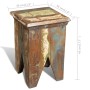 Hocker aus massivem recyceltem Holz von vidaXL, Klapphocker und Stühle - Ref: Foro24-240951, Preis: 86,81 €, Rabatt: %