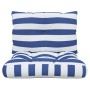 Pallet cushions 2 pieces blue and white striped Oxford fabric by vidaXL, Cushions for chairs and sofas - Ref: Foro24-360849, ...