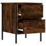 Engineered wood smoked oak bedside table 40x42x50 cm by vidaXL, Nightstands - Ref: Foro24-825987, Price: 41,16 €, Discount: %