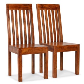 Modern dining chairs 2 pcs solid wood honey finish by vidaXL, dining chairs - Ref: Foro24-245645, Price: 182,20 €, Discount: %