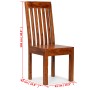 Modern dining chairs 2 pcs solid wood honey finish by vidaXL, dining chairs - Ref: Foro24-245645, Price: 187,93 €, Discount: %