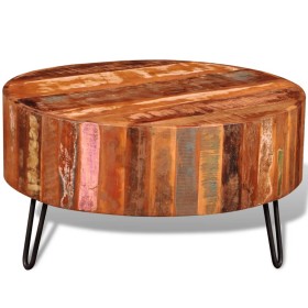 Round solid reclaimed wood coffee table by vidaXL, Coffee table - Ref: Foro24-241626, Price: 203,58 €, Discount: %