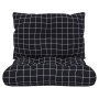 Cushions for pallets, 2 pieces, black checkered Oxford fabric by vidaXL, Cushions for chairs and sofas - Ref: Foro24-360850, ...