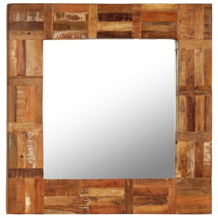 Recycled solid wood wall mirror 60x60 cm by vidaXL, Mirrors - Ref: Foro24-246417, Price: 53,75 €, Discount: %