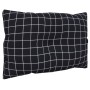 Cushions for pallets, 2 pieces, black checkered Oxford fabric by vidaXL, Cushions for chairs and sofas - Ref: Foro24-360850, ...