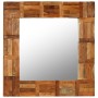 Recycled solid wood wall mirror 60x60 cm by vidaXL, Mirrors - Ref: Foro24-246417, Price: 53,75 €, Discount: %