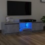 Mueble de TV con luces LED gris hormigón 140x40x35,5 cm de vidaXL, Muebles TV - Ref: Foro24-804296, Precio: 88,11 €, Descuent...