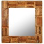 Recycled solid wood wall mirror 60x60 cm by vidaXL, Mirrors - Ref: Foro24-246417, Price: 53,75 €, Discount: %