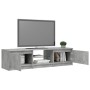 TV cabinet with LED lights concrete gray 140x40x35.5 cm by vidaXL, TV Furniture - Ref: Foro24-804296, Price: 72,07 €, Discoun...