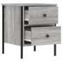 Sonoma gray engineered wood bedside table 40x42x50 cm by vidaXL, Nightstands - Ref: Foro24-825989, Price: 44,47 €, Discount: %