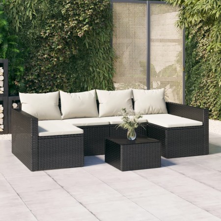 2-piece garden furniture set and black synthetic rattan cushions by vidaXL, Garden sets - Ref: Foro24-362343, Price: 362,52 €...