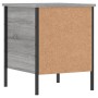 Mesita de noche madera de ingeniería gris Sonoma 40x42x50 cm de vidaXL, Mesitas de noche - Ref: Foro24-825989, Precio: 44,47 ...