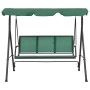 Steel and green textilene garden rocking bench 170 cm by vidaXL, Garden rockers - Ref: Foro24-363323, Price: 165,47 €, Discou...