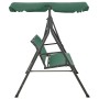 Steel and green textilene garden rocking bench 170 cm by vidaXL, Garden rockers - Ref: Foro24-363323, Price: 165,47 €, Discou...