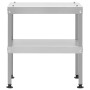 Table for smoker oven galvanized steel 40x28x44.5 cm by vidaXL, Barbecues - Ref: Foro24-364747, Price: 60,23 €, Discount: %