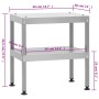 Table for smoker oven galvanized steel 40x28x44.5 cm by vidaXL, Barbecues - Ref: Foro24-364747, Price: 60,23 €, Discount: %