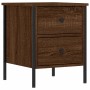 Engineered wood brown oak bedside table 40x42x50 cm by vidaXL, Nightstands - Ref: Foro24-825991, Price: 42,42 €, Discount: %